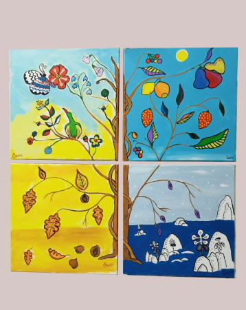 un  Albero per tutte le Stagioni (80 x 80)